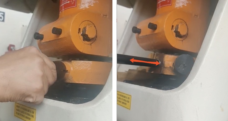 Die Height Adjust Of Power Press.