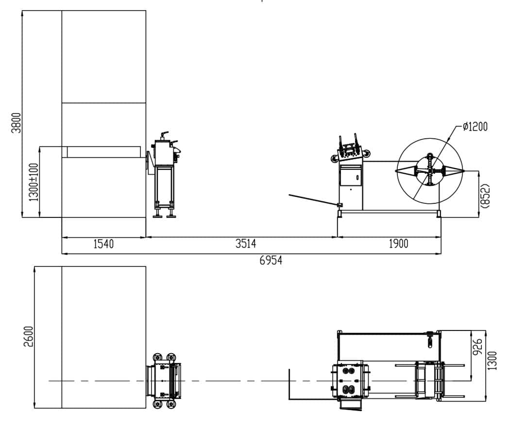 Layout ng linya ng panlililak