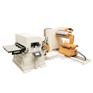 Coil straightener feeder 3 sa 1 uri na may coil loading troli